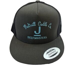 McGuill Cattle Co Hat Gray Snapback Mesh Baseball Cap New Tx Cattle Ranch